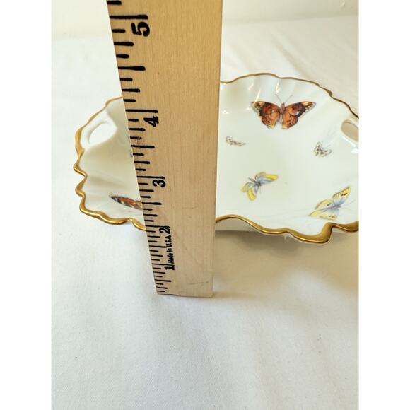 Vtg Limoges Small Butterfly Candy Dish - Picture 7 of 8